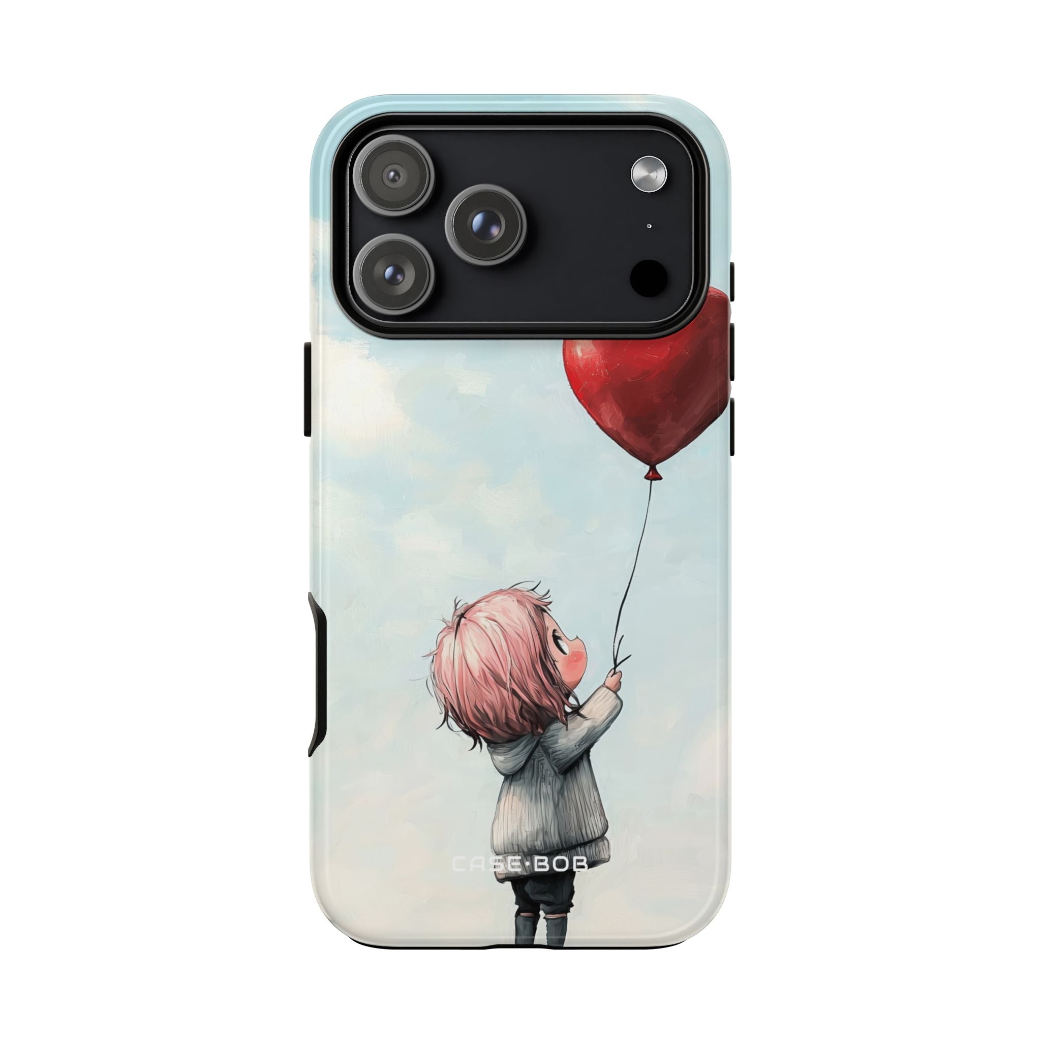 Heart Balloon Glow iPhone 17 Pro Max Case - Tough - CASE•BOB