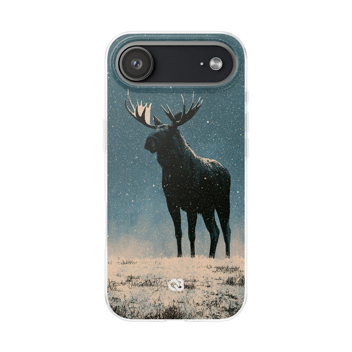 Nordic Boreal Moose · Lite Phone Case for iPhone ·  Blue