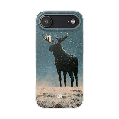 Nordic Boreal Moose · Lite Phone Case for iPhone ·  Blue