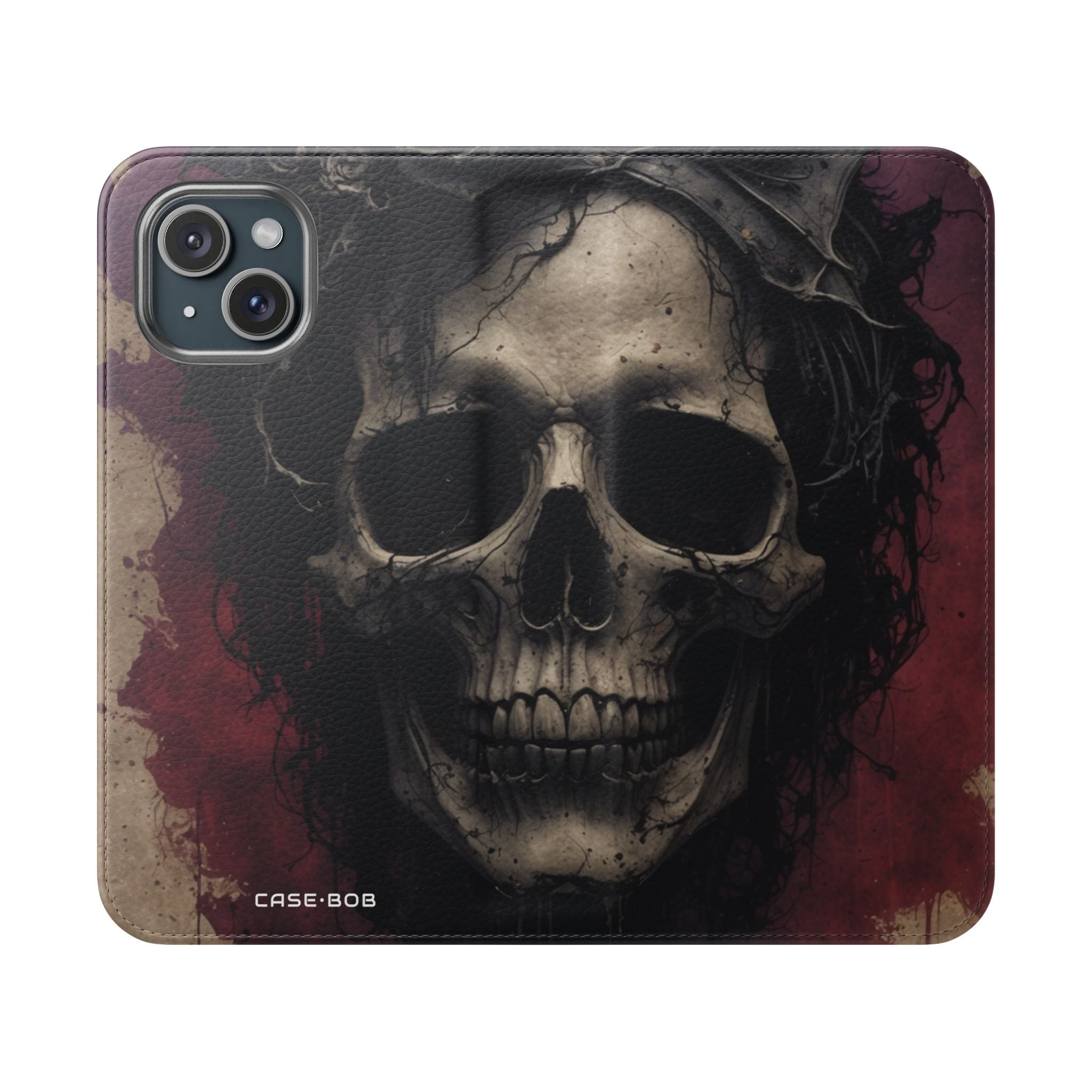 Skull Thorn Crown - iPhone 15 Case - Wallet