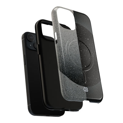 Black Tough 2.0 Magsafe Phone Case for iPhone - Lunar Static Orbit