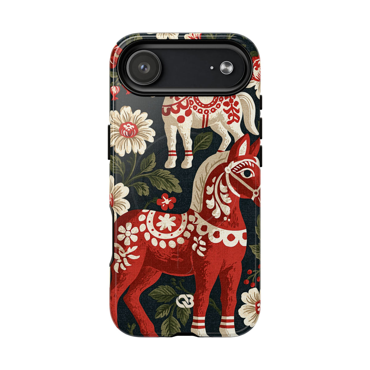 Nordic Dala Meadow · Tough 2.0 Magnetic Phone Case for iPhone · Red