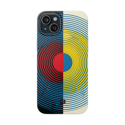 Blue Lite Phone Case for iPhone - Primary Circuit Orbit