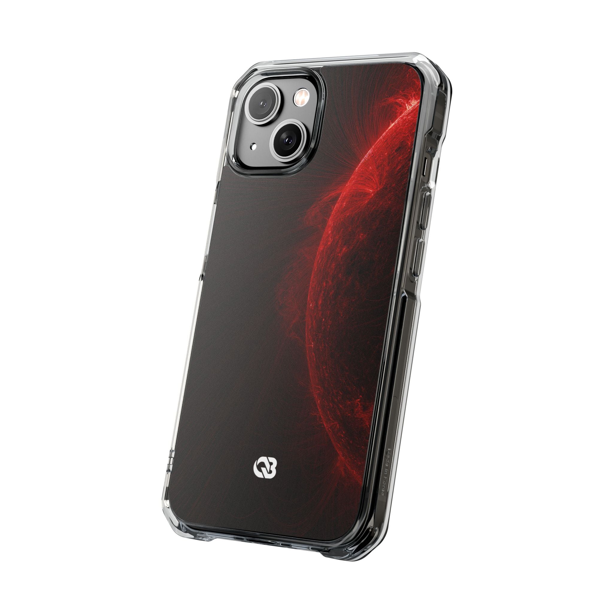 Red Impact MagSafe Phone Case for iPhone - Solar Crimson Flare