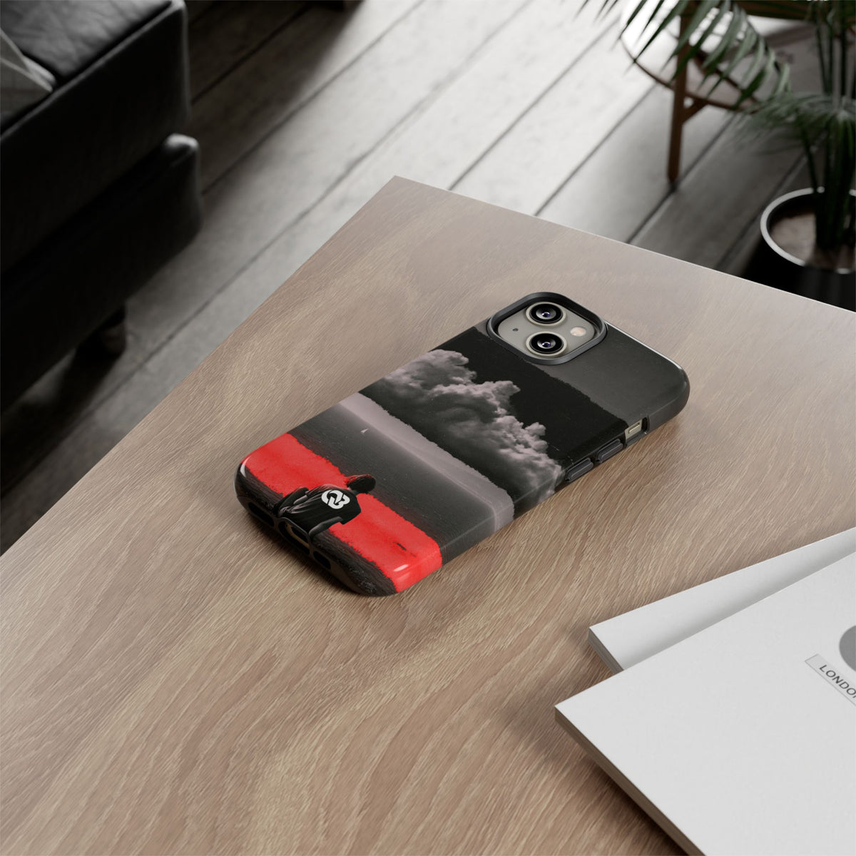 Crimson Horizon · Tough Phone Case for iPhone · Black