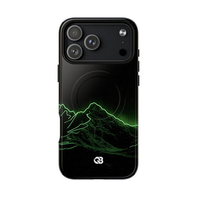 Nordic Mountain Contour · Tough 2.0 Magnetic Phone Case for iPhone · Black