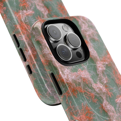 Coral Pixel Matrix · Tough 2.0 Magnetic Phone Case for iPhone · Green