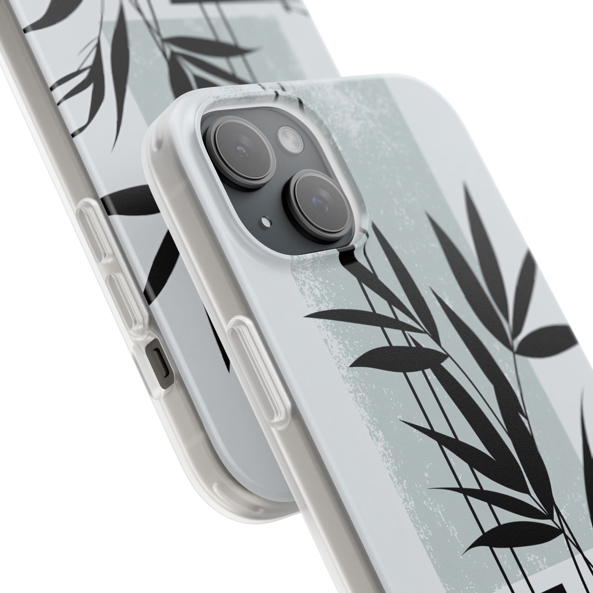 Grey Lite Phone Case for iPhone - Sage Bamboo Noir