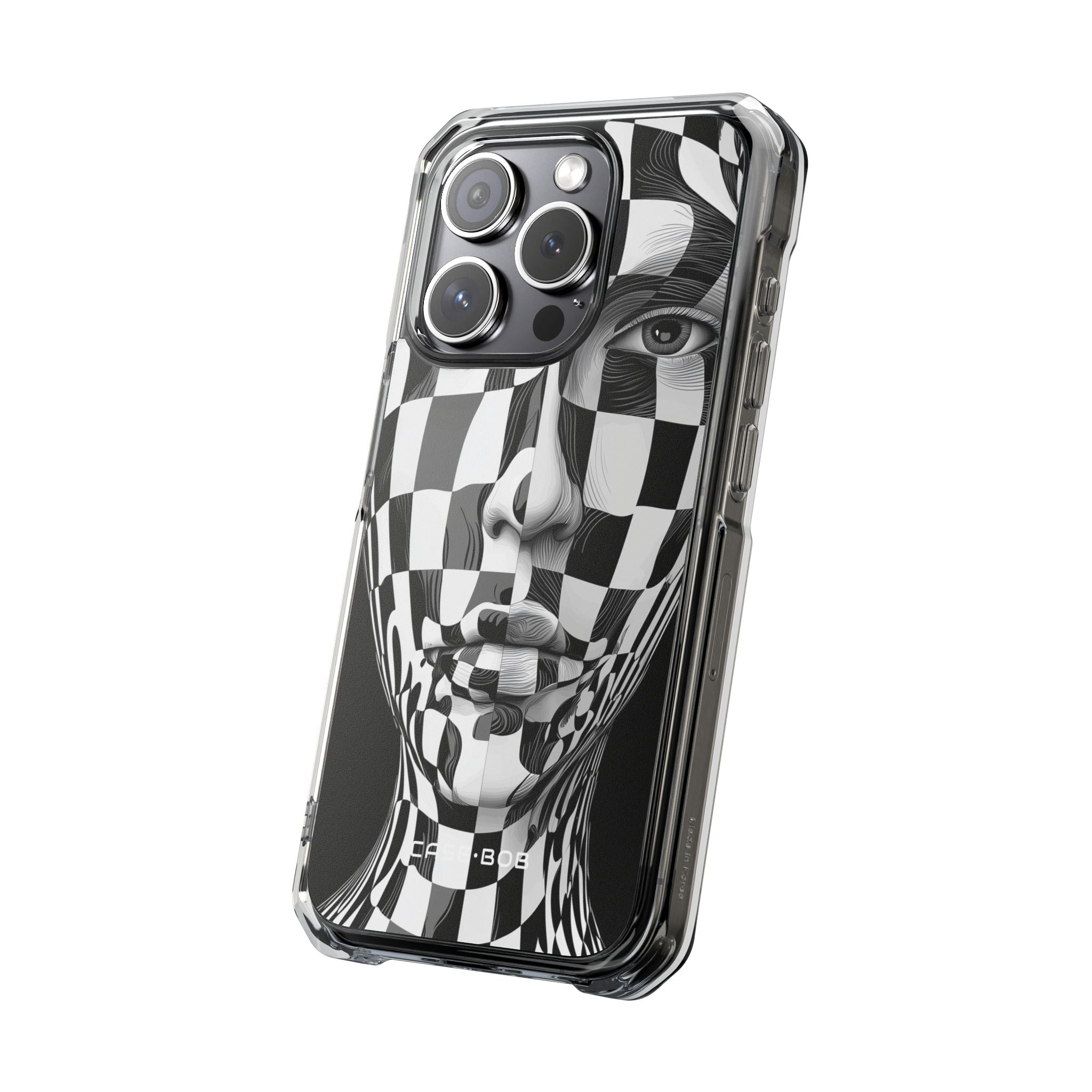 Checkered Face iPhone 15 Pro Case - Impact