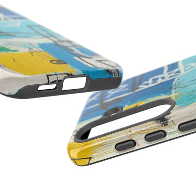 Azure Urban Scribble · Tough Phone Case for Samsung