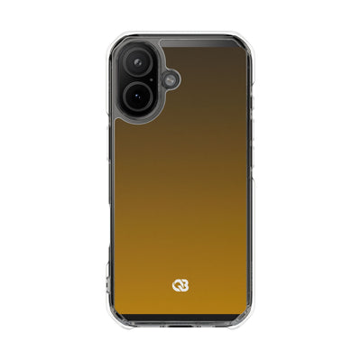 Golden Umber · Clear Impact Magnetic Phone Case for iPhone · Gold