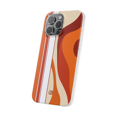 Orange Lite Phone Case for iPhone - Terracotta Metro Line