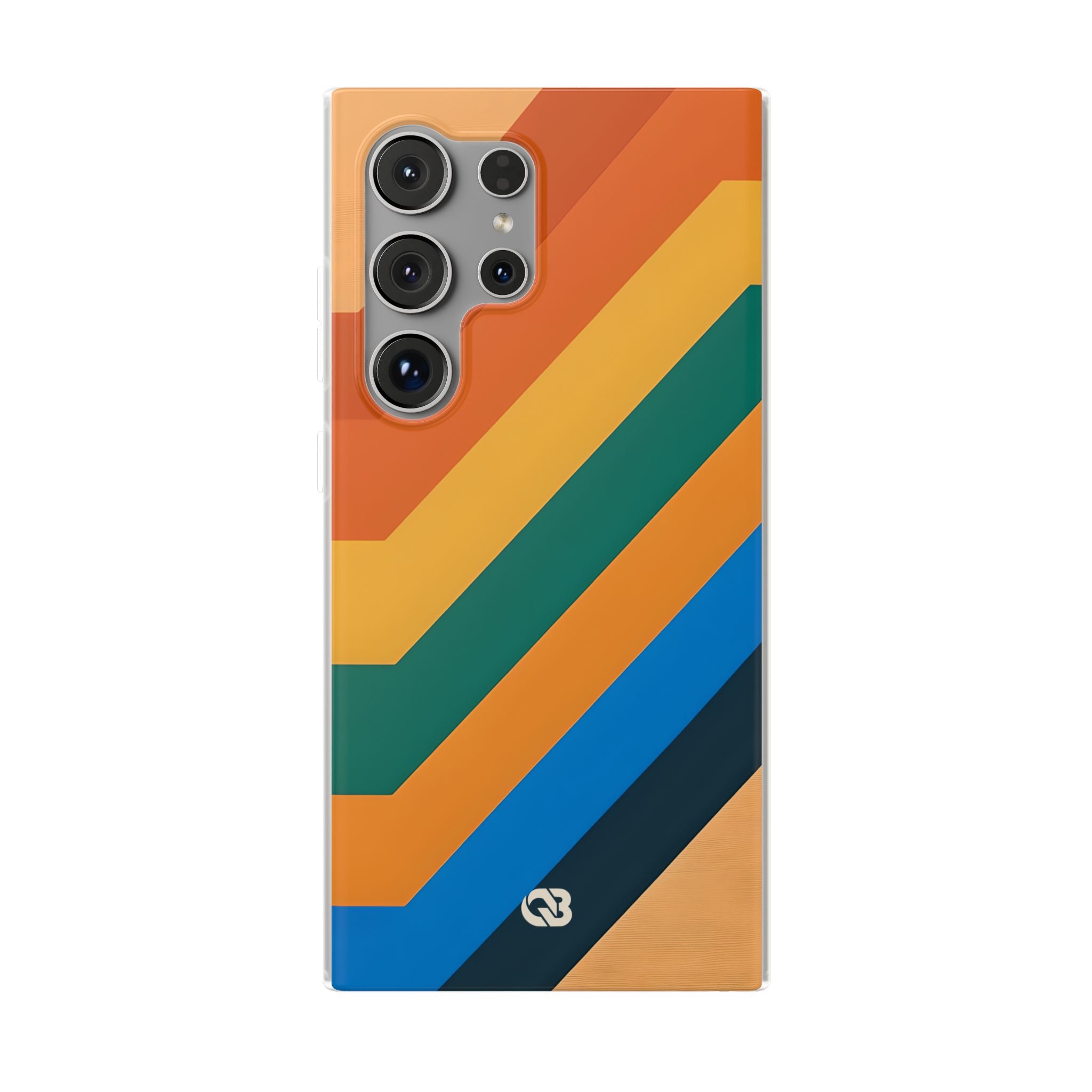 Retro Ridge Lines · Soft Phone Case for Samsung