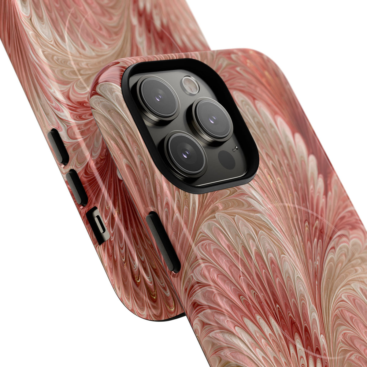 Blush Petal Plume · Tough 2.0 Magnetic Phone Case for iPhone · Pink