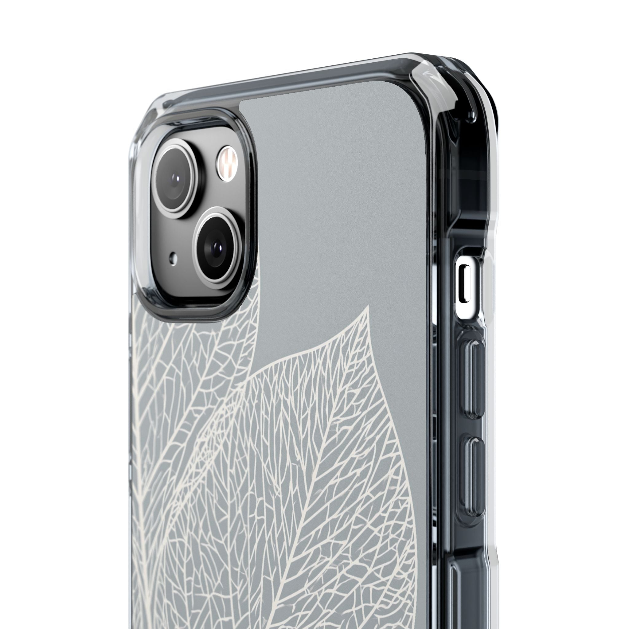 Grey Impact MagSafe Phone Case for iPhone - Frosted Ash Veins