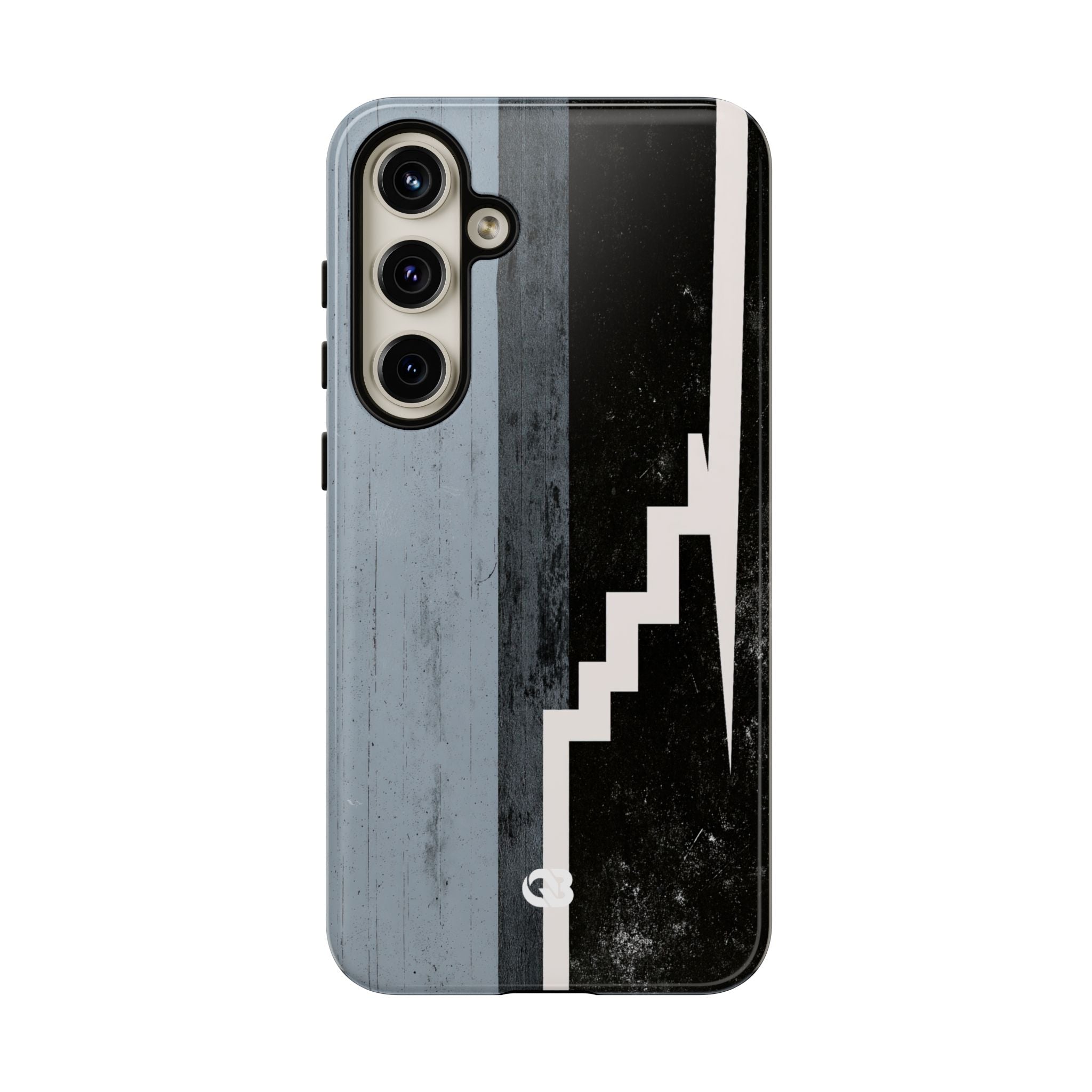 Grey Tough Phone Case for Samsung - Industrial Concrete Void