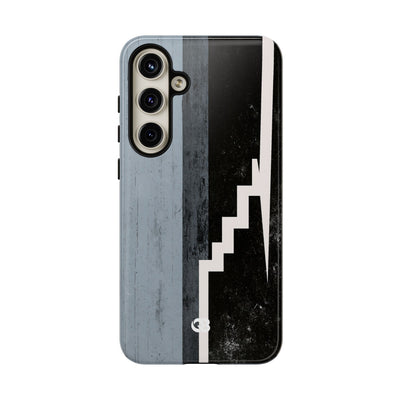 Grey Tough Phone Case for Samsung - Industrial Concrete Void