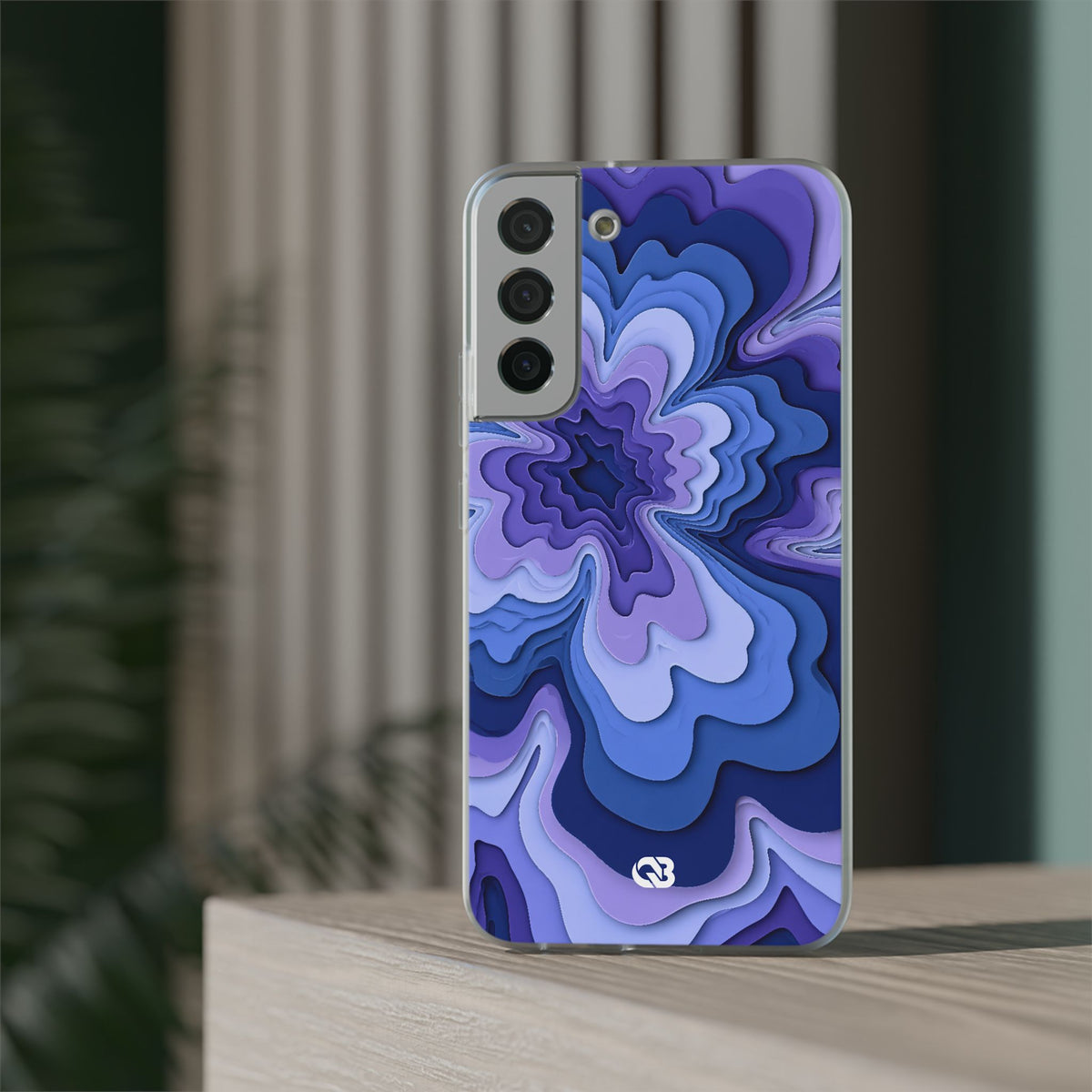 Periwinkle Strata Bloom · Lite Phone Case for Samsung · Purple