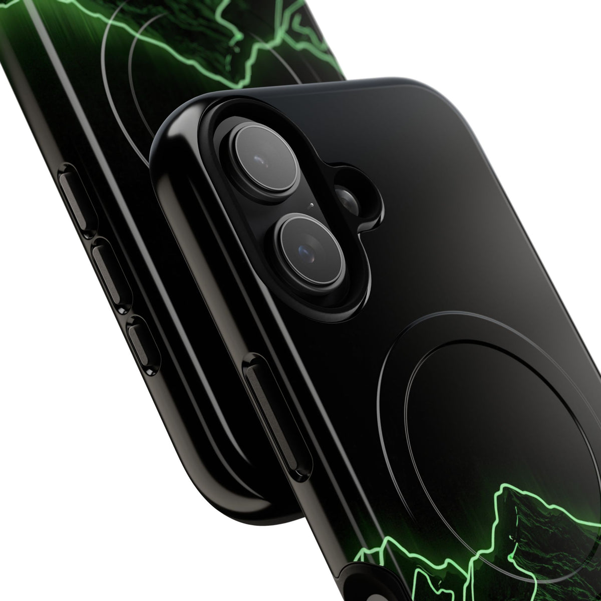 Nordic Mountain Contour · Tough 2.0 Magnetic Phone Case for iPhone · Black