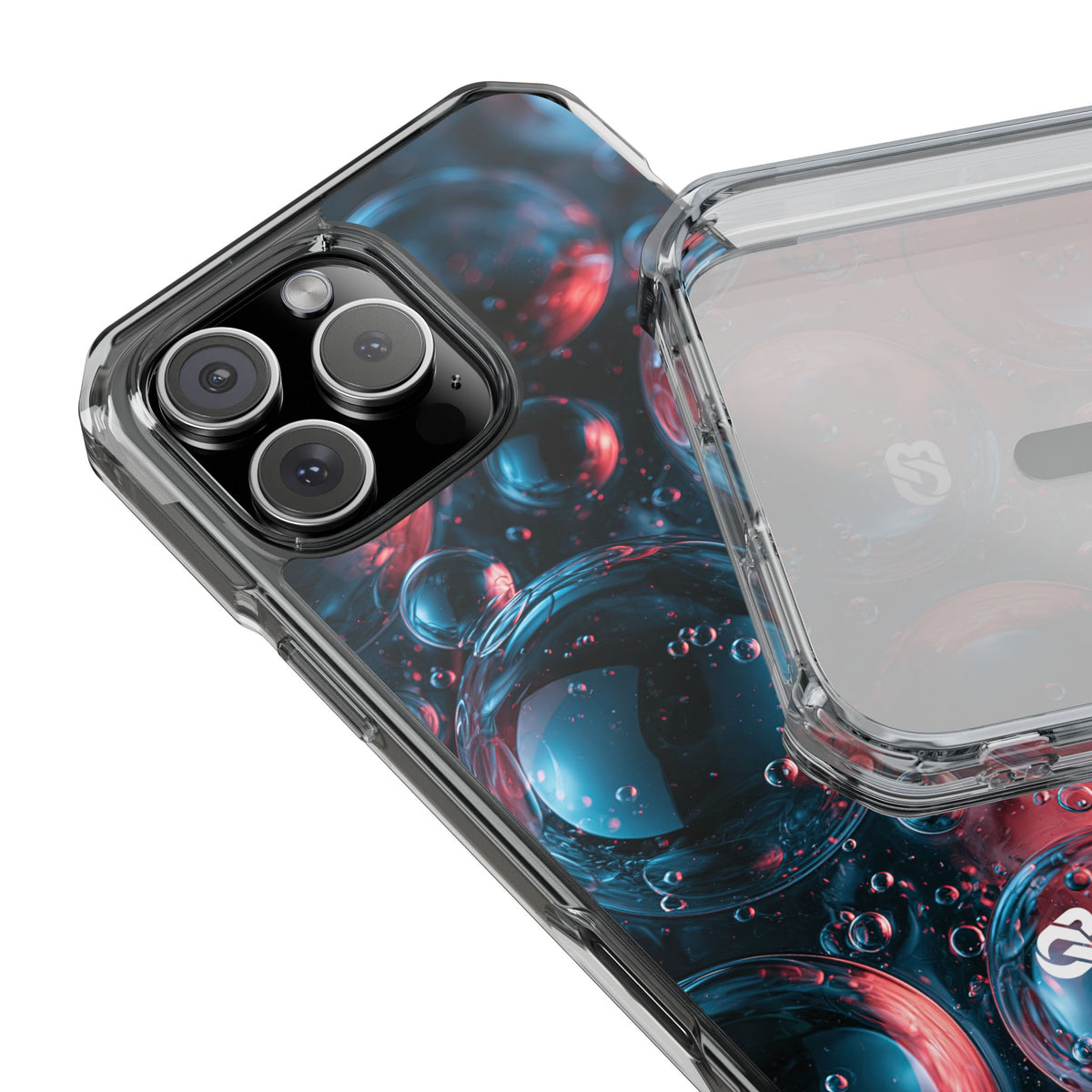 Aqua Gel Spheres · Clear Impact Magnetic Phone Case for iPhone · Blue