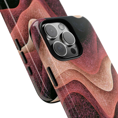 Rose Contour Waves · Tough Phone Case for iPhone · Pink