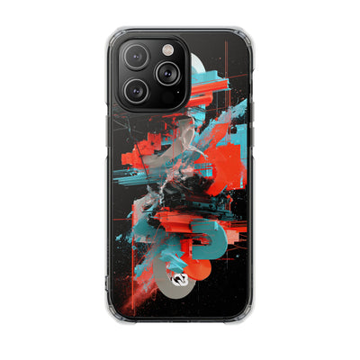 Fragmented Cyber Core · Clear Impact Magnetic Phone Case for iPhone ·  Black