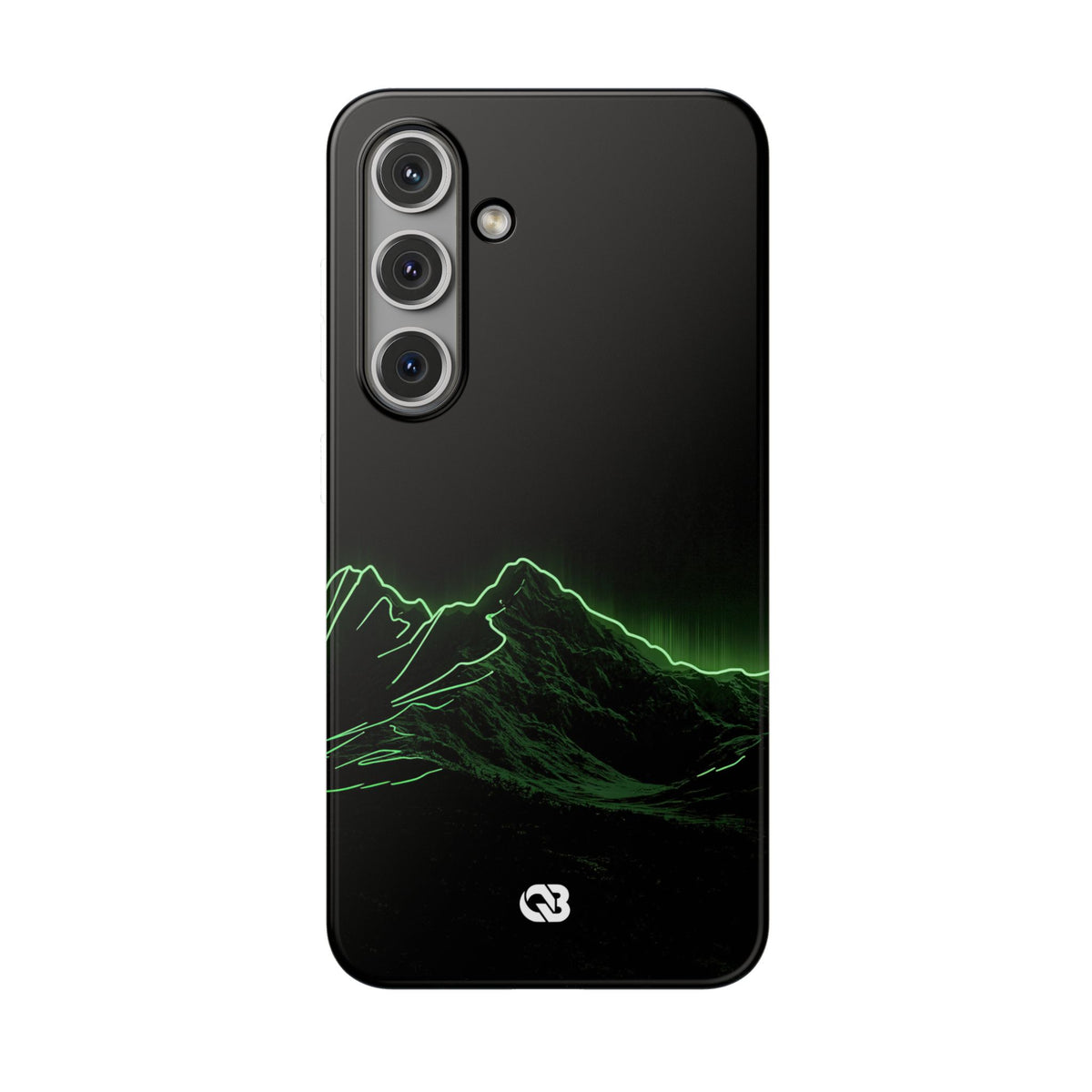 Nordic Mountain Contour · Lite Phone Case for Samsung · Black