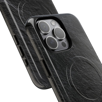 Black Tough 2.0 Magsafe Phone Case for iPhone - Raw Obsidian Slate