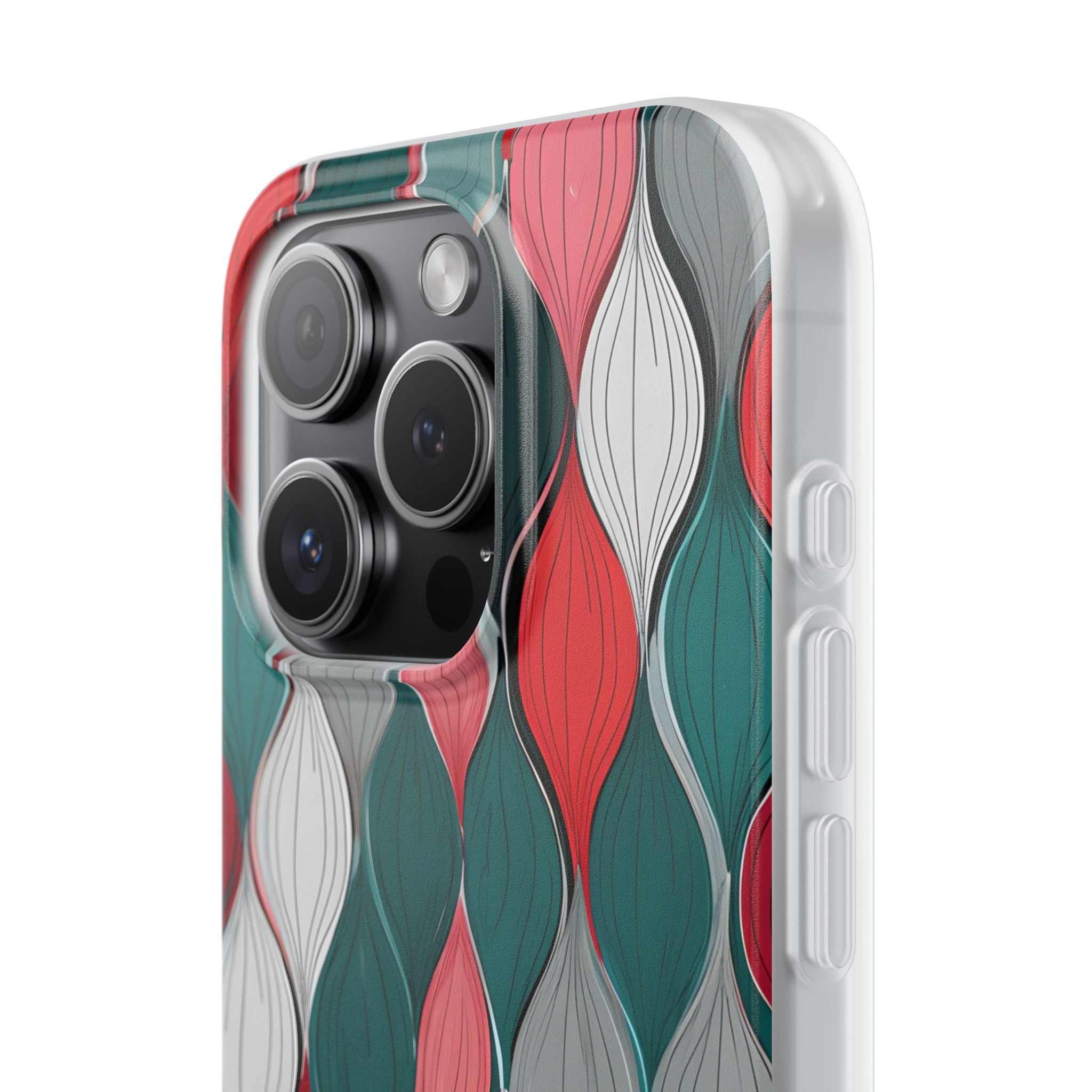 Slate Rose Ripple · Soft Phone Case for iPhone