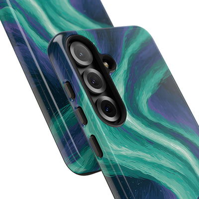 Arctic Aurora Bear · Tough Phone Case for Samsung · Teal