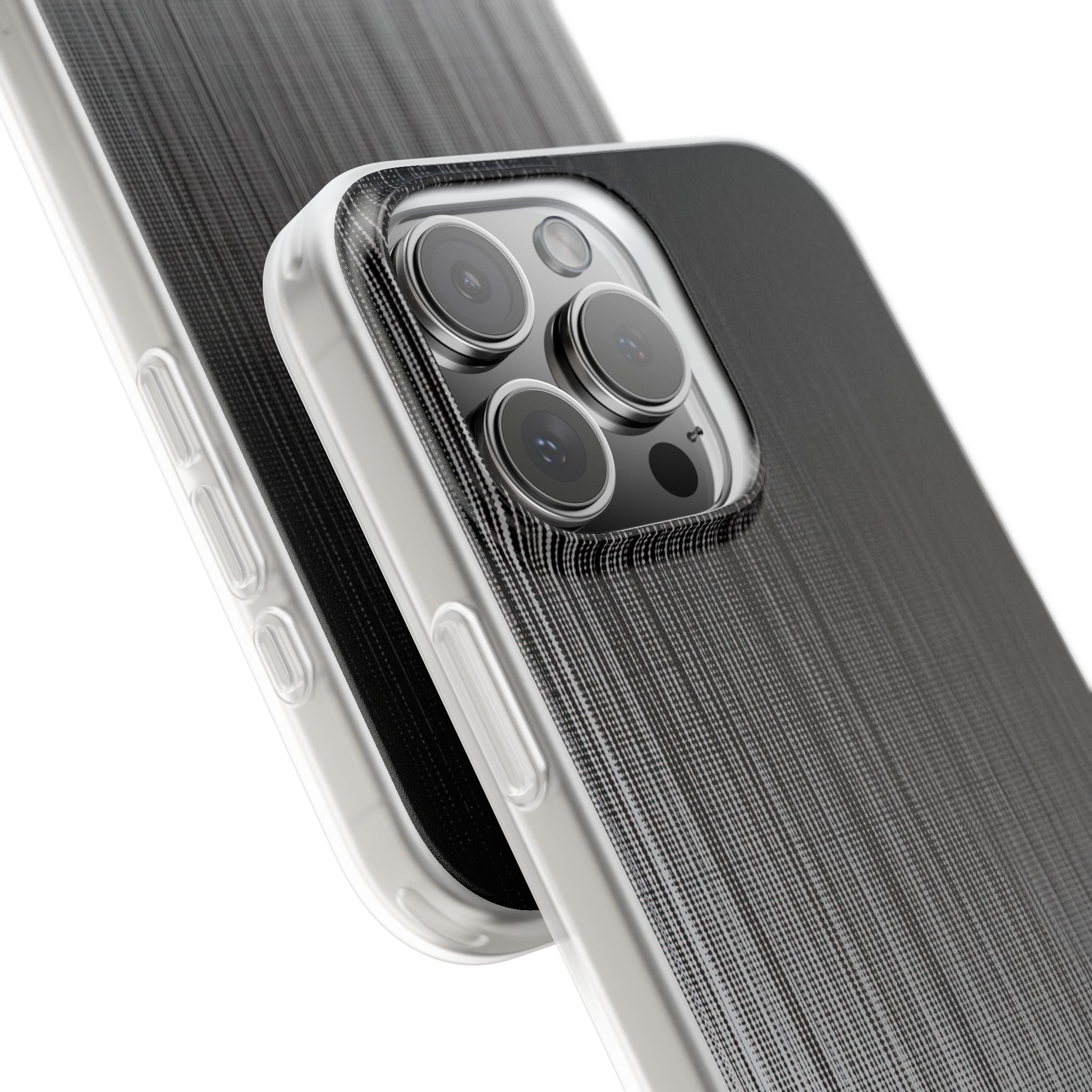 Grey Lite Phone Case for iPhone - Static Vertical Dither