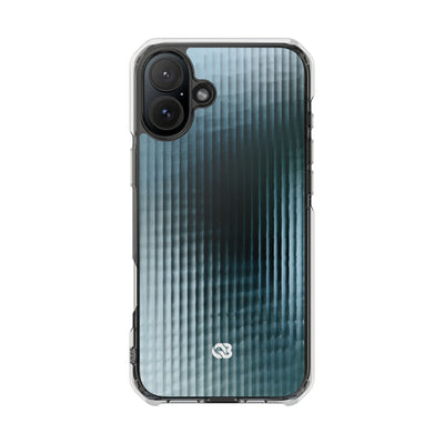Blue Impact MagSafe Phone Case for iPhone - Glacial Reeded Glass