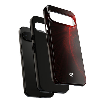 Red Tough Phone Case for Google Pixel - Solar Crimson Flare