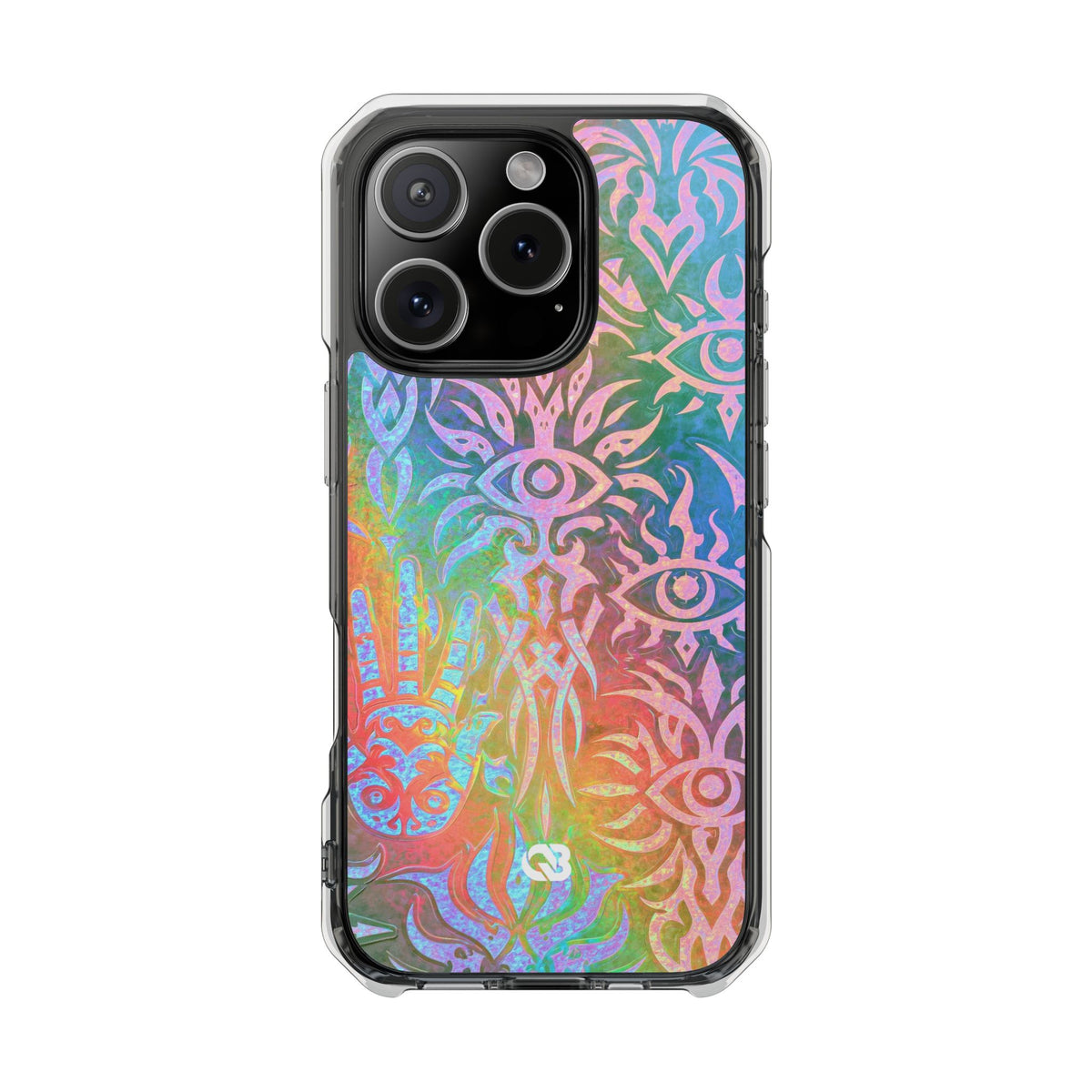 Chromatic Mystic Sigil · Clear Impact Magnetic Phone Case for iPhone · Blue
