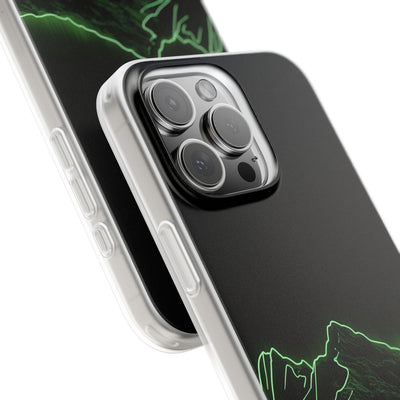 Nordic Mountain Contour · Lite Phone Case for iPhone ·  Black