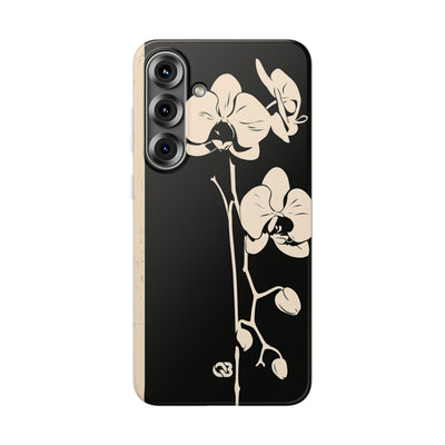 Black Lite Phone Case for Samsung - Obsidian Bone Orchid