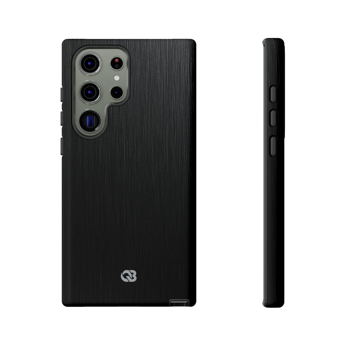 Obsidian Brushed Steel · Tough Phone Case for Samsung · Black