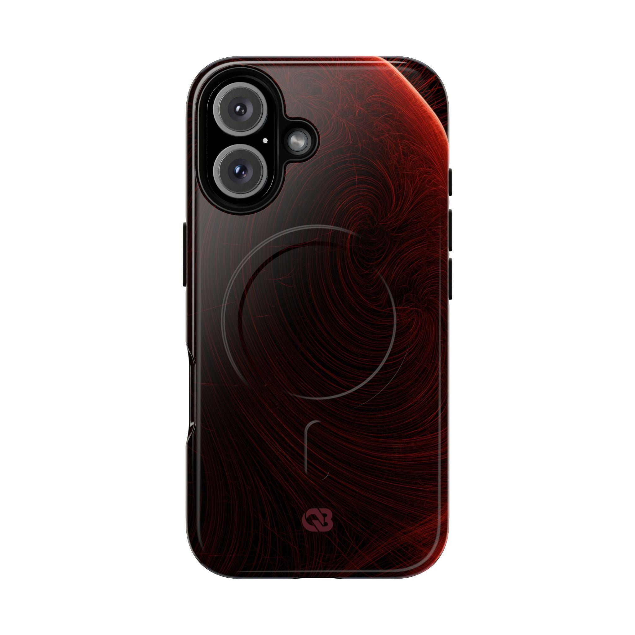 Red Tough 2.0 Magsafe Phone Case for iPhone - Crimson Flare Flux