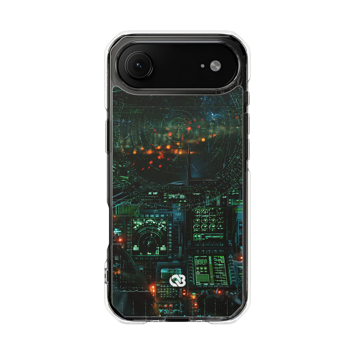 Tactical Avionics HUD · Clear Impact Magnetic Phone Case for iPhone · Green