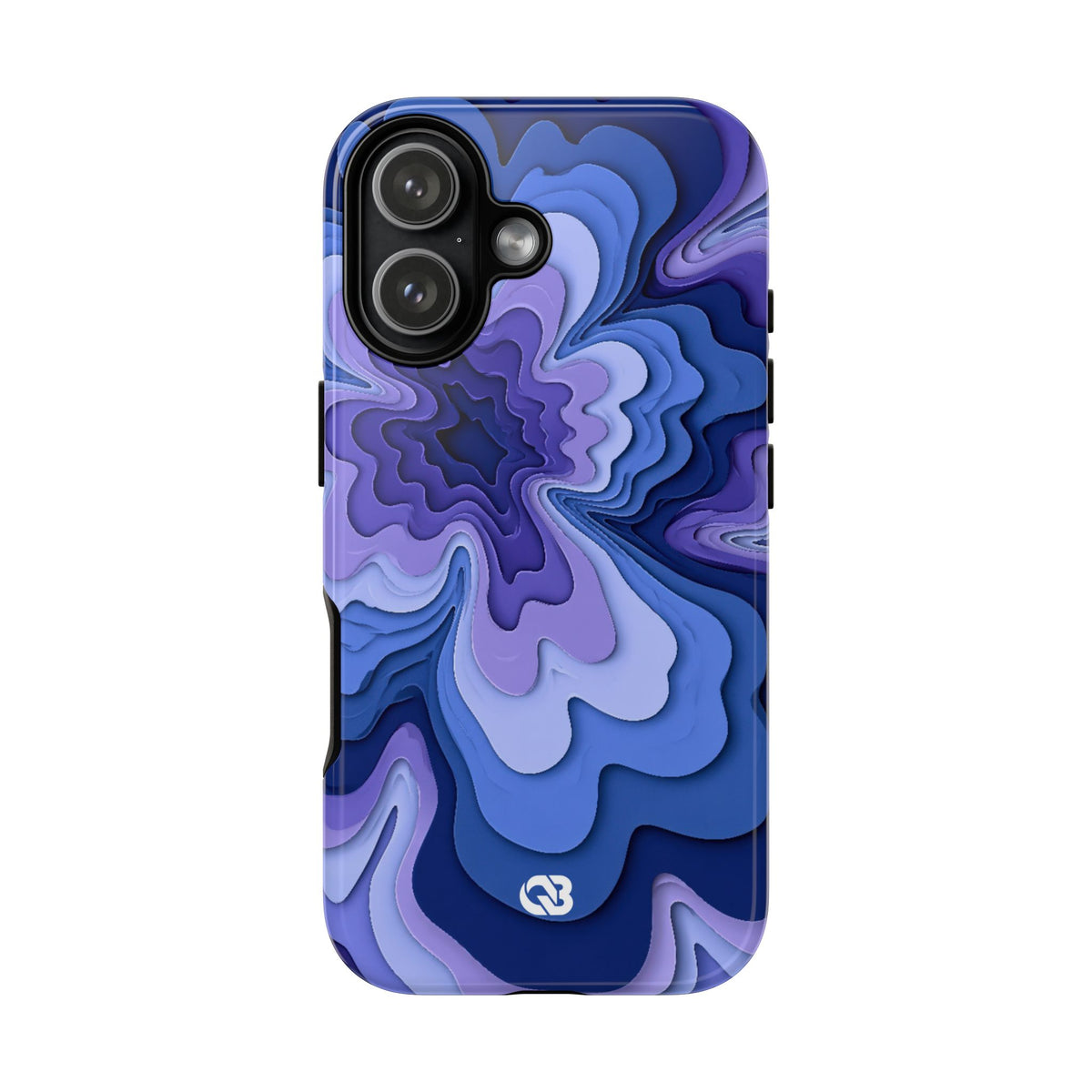Periwinkle Strata Bloom · Tough Phone Case for iPhone · Purple