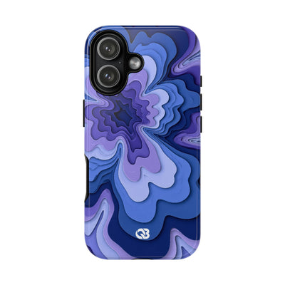 Periwinkle Strata Bloom · Tough Phone Case for iPhone · Purple
