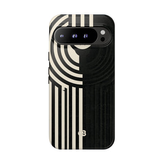 Beige Tough Phone Case for Google Pixel - Monolith Ivory Signal