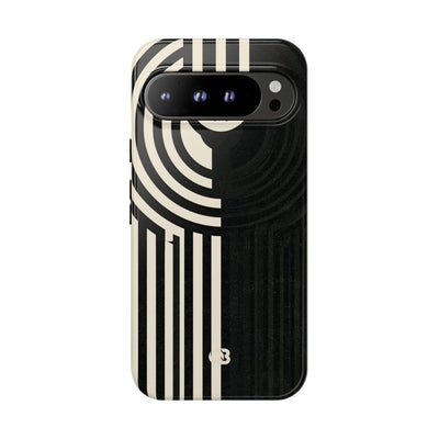 Beige Tough Phone Case for Google Pixel - Monolith Ivory Signal