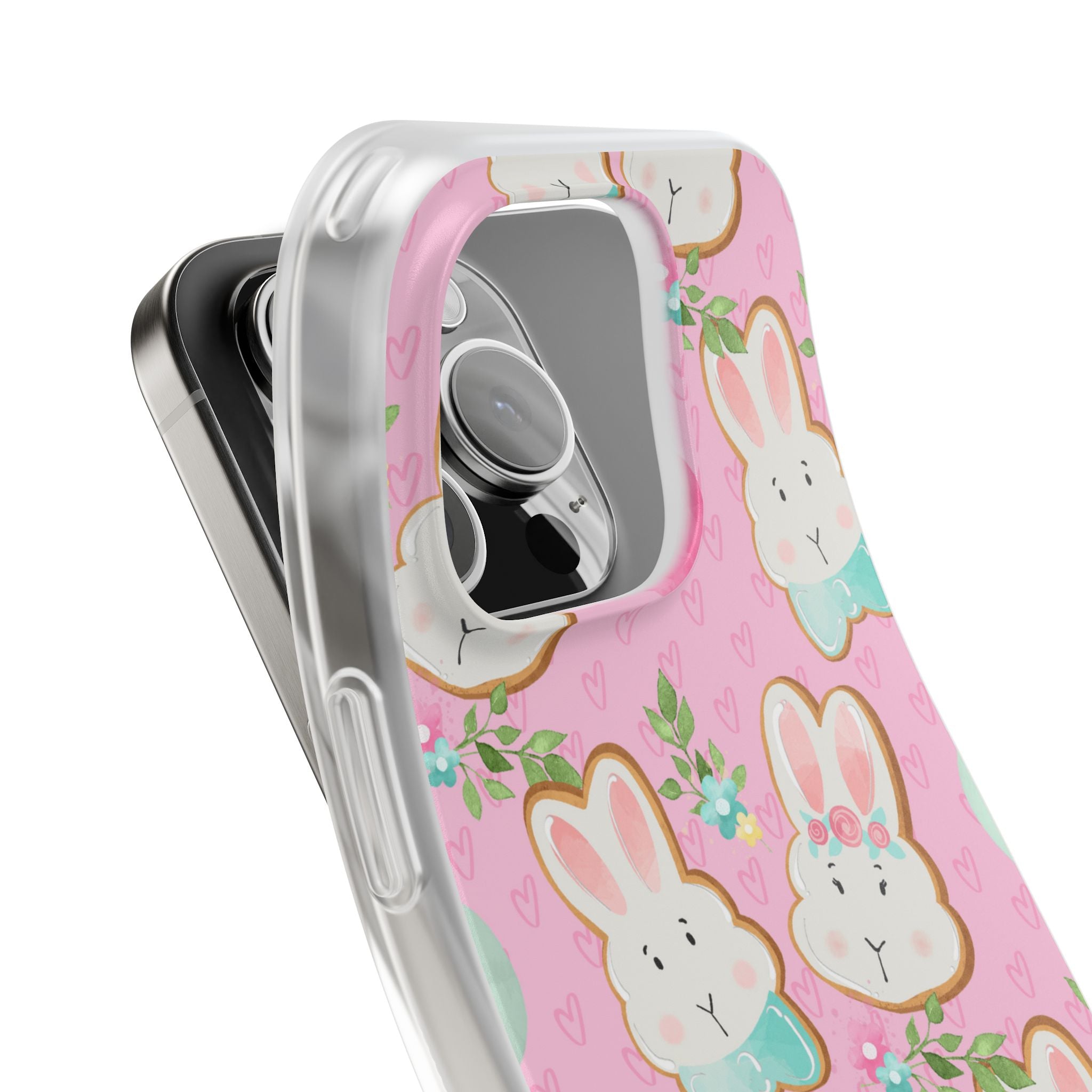 Bunny Blossom iPhone 16 Pro Case - Soft