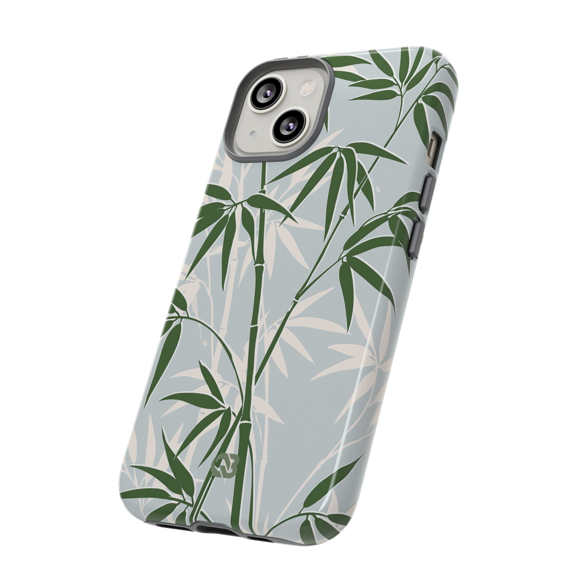 Green Tough Phone Case for iPhone - Kyoto Bamboo Canopy