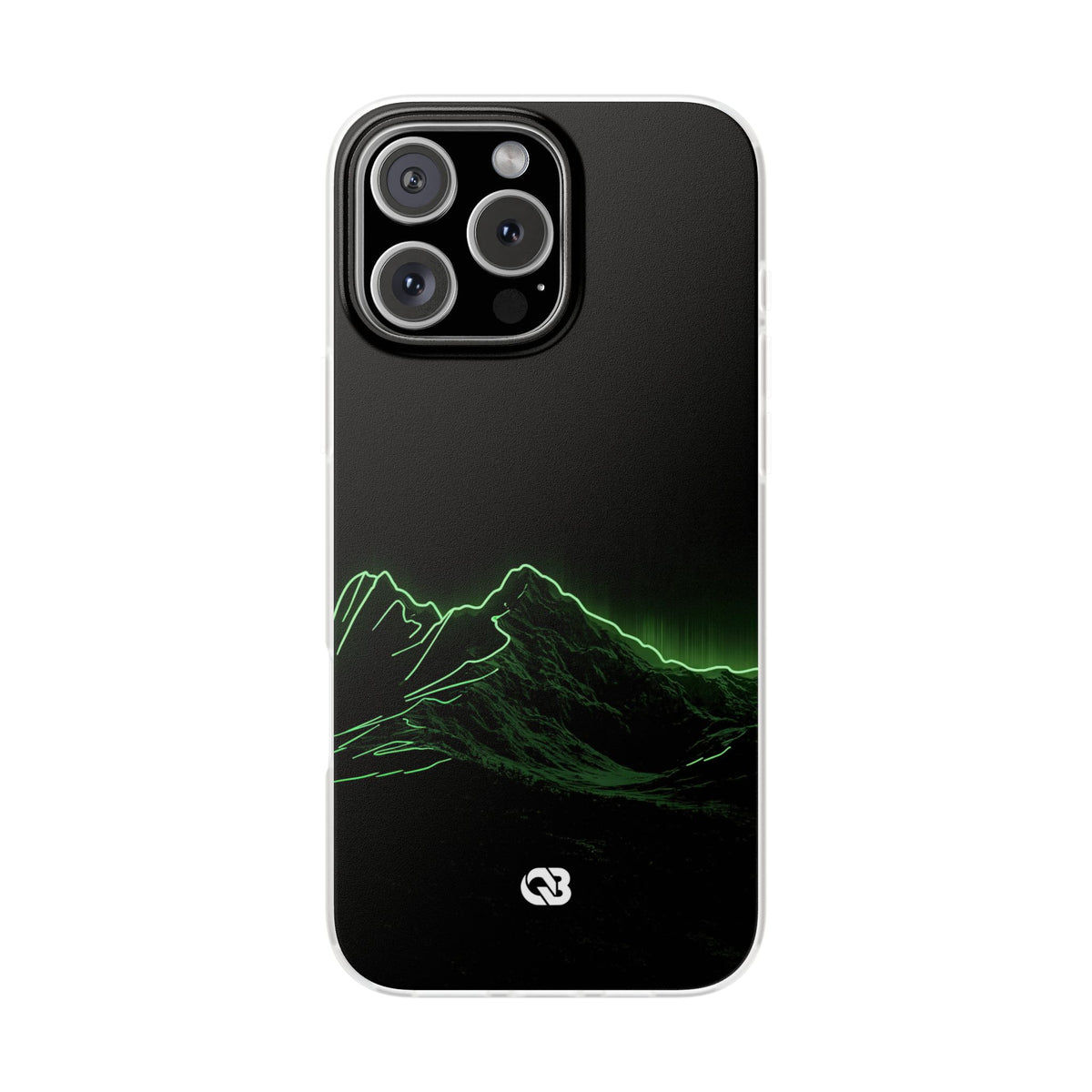 Nordic Mountain Contour · Lite Phone Case for iPhone ·  Black