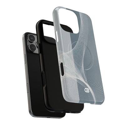 Grey Tough 2.0 Magsafe Phone Case for iPhone - Slate Mesh Horizon