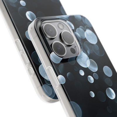 Black Lite Phone Case for iPhone - Silver Orbit Glow