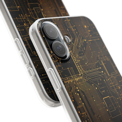 Gold Lite Phone Case for iPhone - Amber Core Mainframe