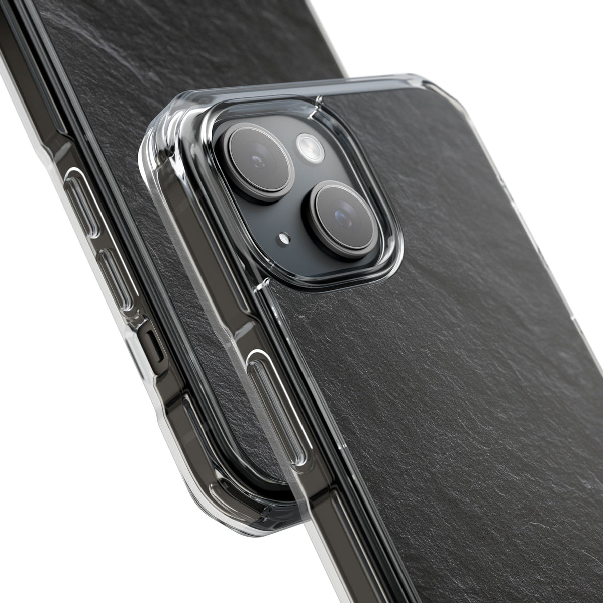 Obsidian Slate · Clear Impact Magnetic Phone Case for iPhone ·  Black